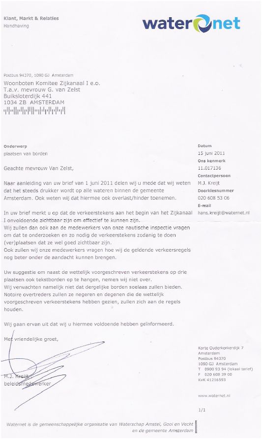 antwoord waternet antwoord waternet